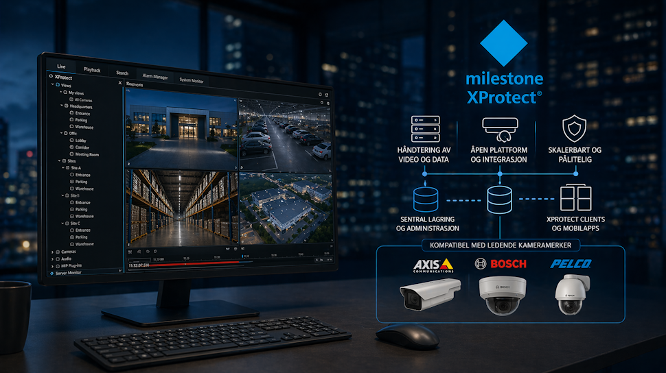 Milestone XProtect – VMS for profesjonell videoovervåking