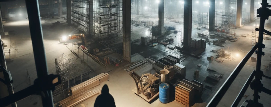 Midlertidlig innbruddsalarm for byggeplass