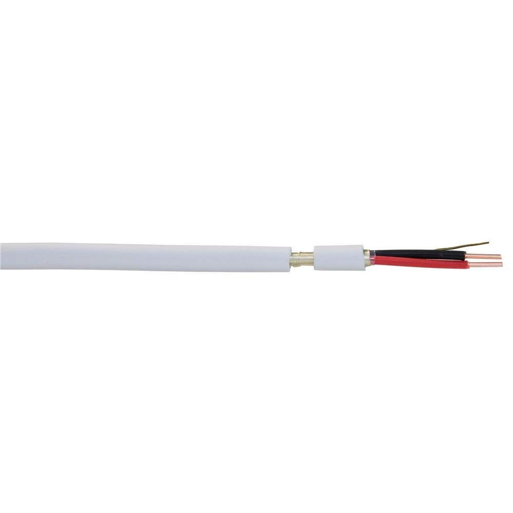 BRANNALARMKABEL 2X1MM HVIT M/J