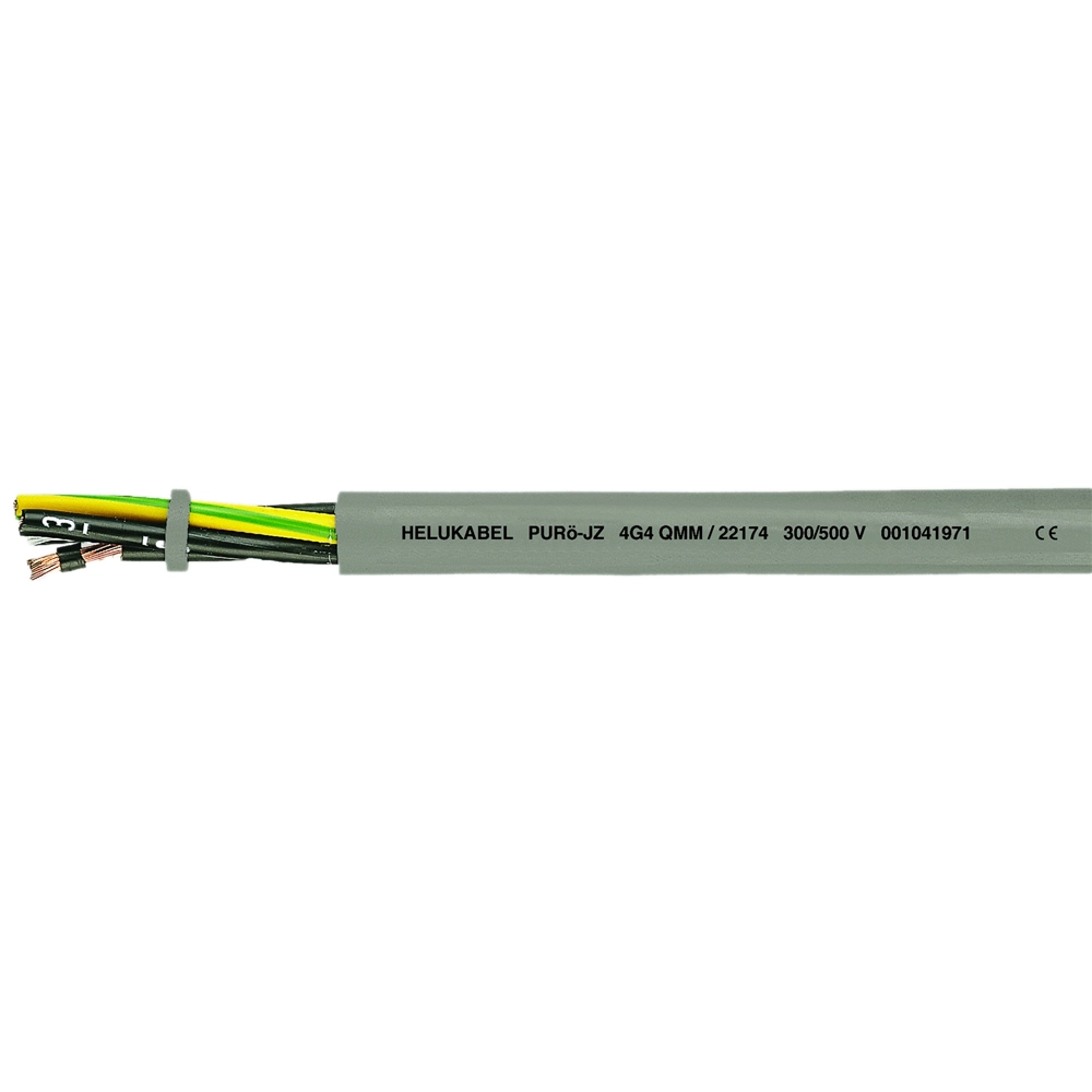 PUR-JZ 34G1  GRÅ PUR/PVC KABEL