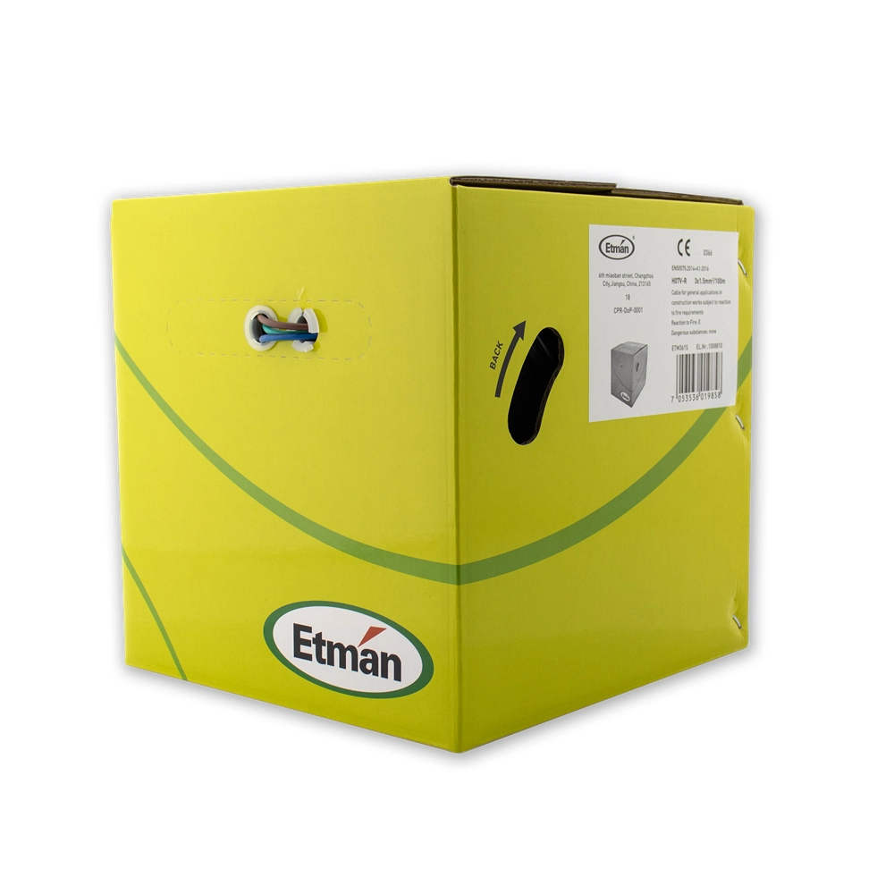 PN 3X1,5MM ETFLEX 100M ESKE BRUN-BLÅ-GUL/GRØNN