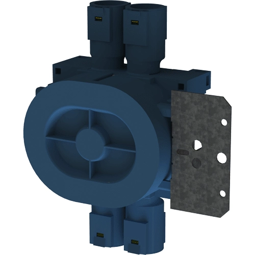 VEGGBOKS 1,5 LIGGENDE 12MM UNIVERSAL 4-LØP M/STÅLSTENDERF