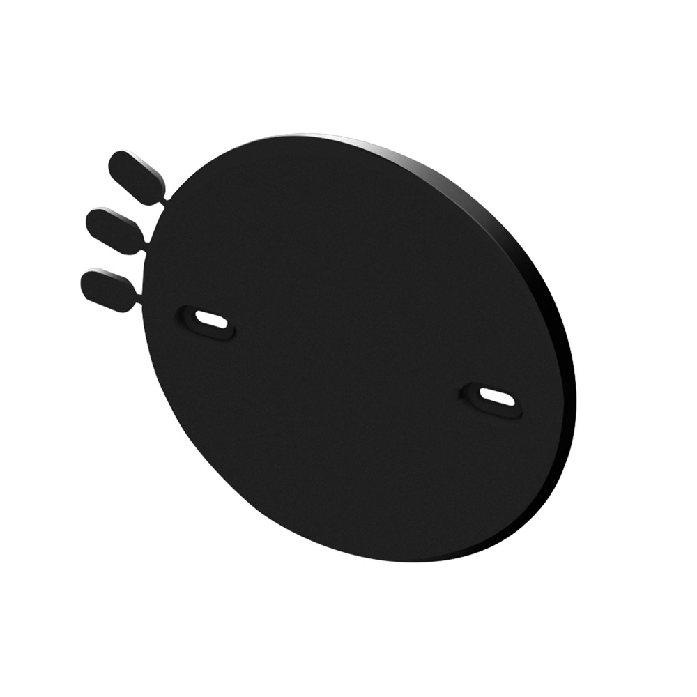 TAKLOKK MED SKRUEFESTE SORT AVDEKNING SKRUEHULL