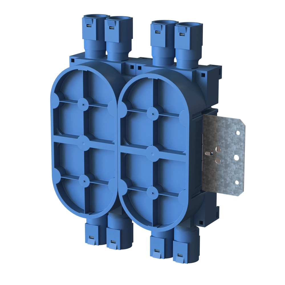 VEGGBOKS 2x2 24MM M/STÅLSTENDERFESTE 8-LØP