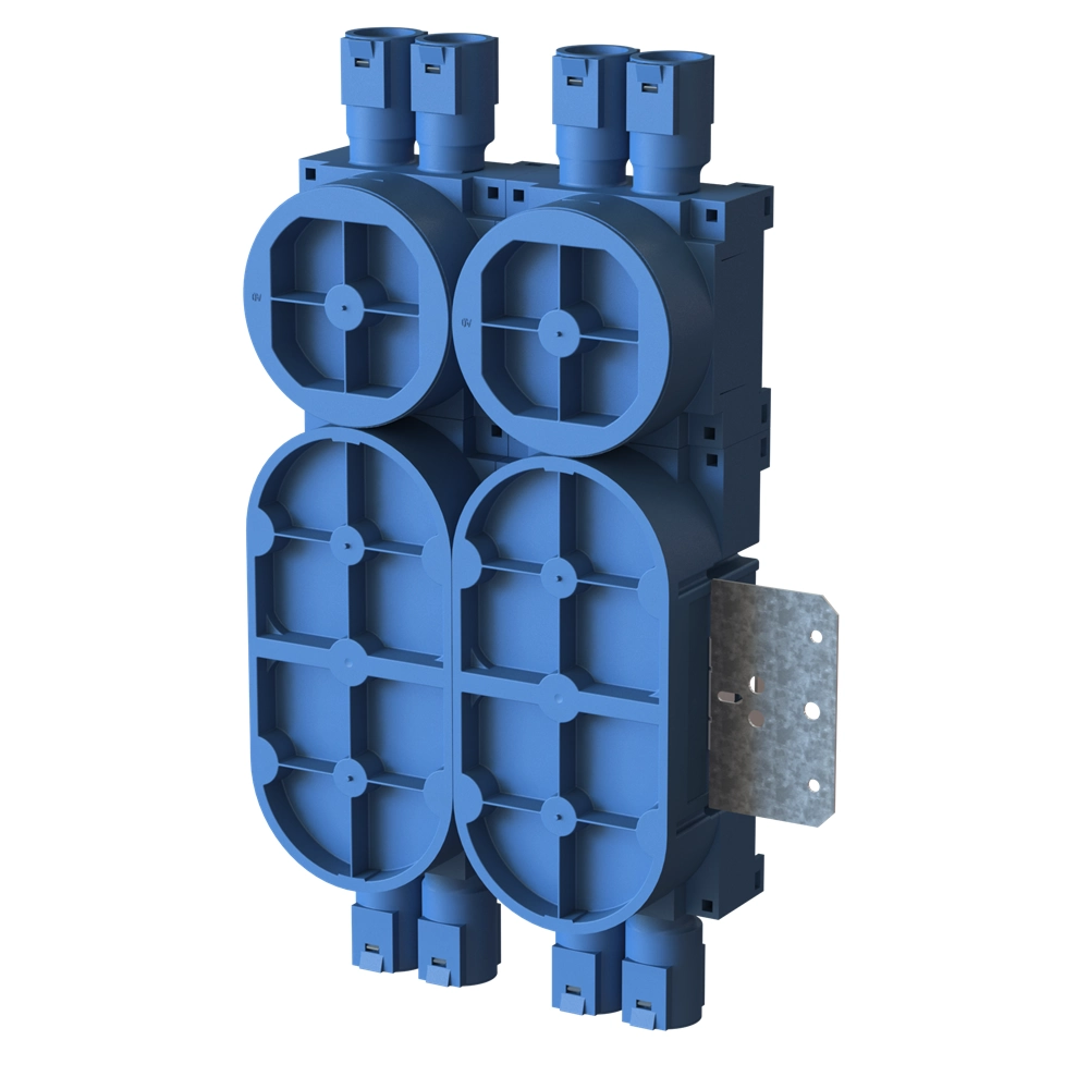 VEGGBOKS 2x3 24MM M/STÅLSTENDERFESTE 8-LØP