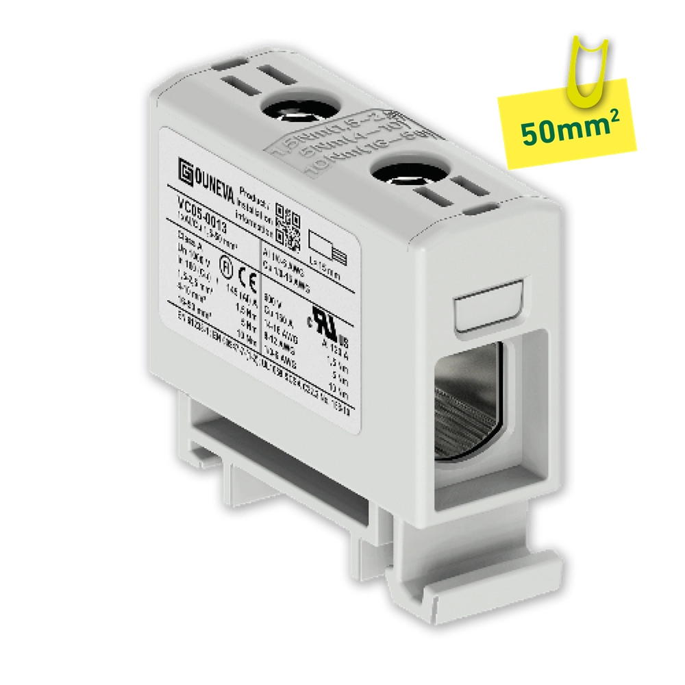 ETLINE KOBLINGSKLEMME GRÅ AL/CU 50MM2 ENKEL V2