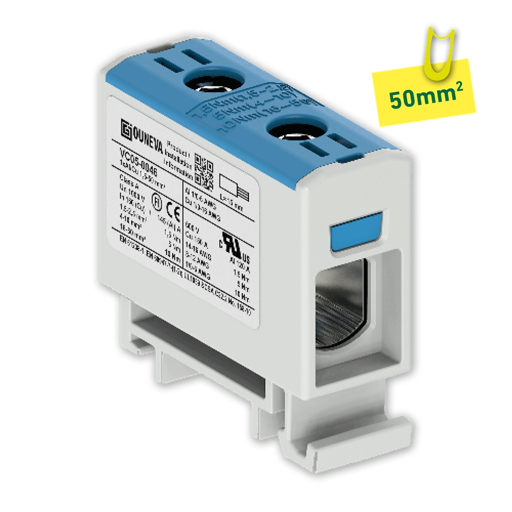 ETLINE KOBLINGSKLEMME BLÅ AL/CU 50MM2 ENKEL V2