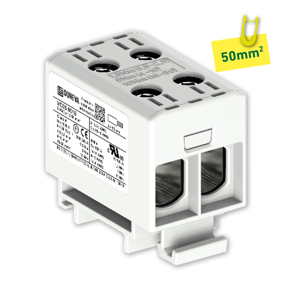 ETLINE KOBLINGSKLEMME GRÅ AL/CU 50MM2 DOBBEL V2