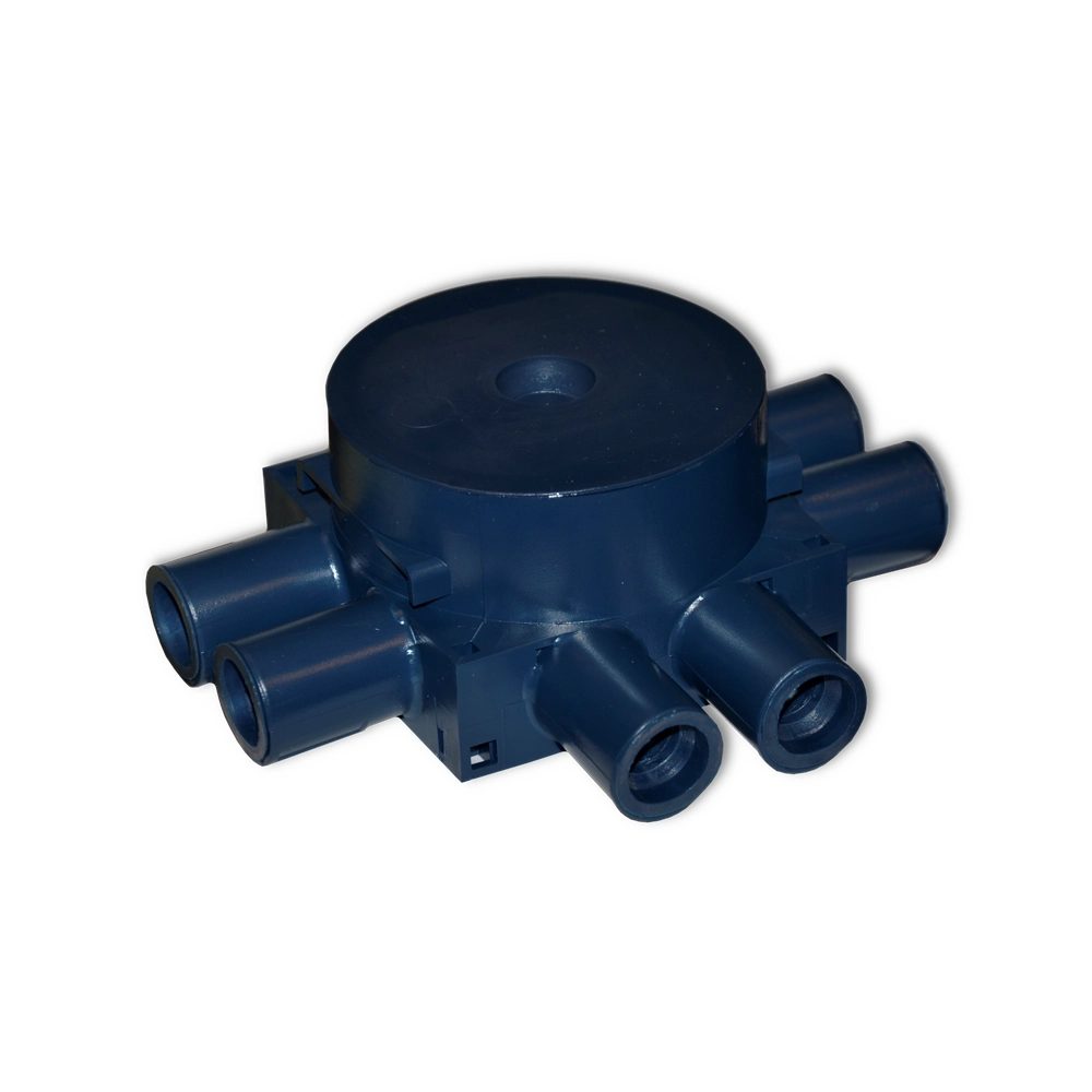 VEGGBOKS 6-LØP 45MM, BLÅ 12MM/ENKELVEGG