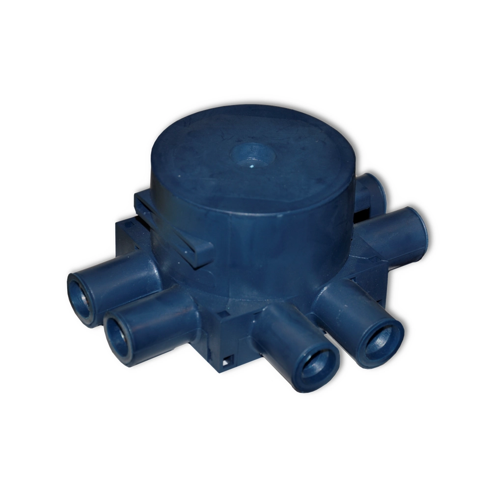 VEGGBOKS 6-LØP 55MM, BLÅ DYP 12MM/ENKELVEGG