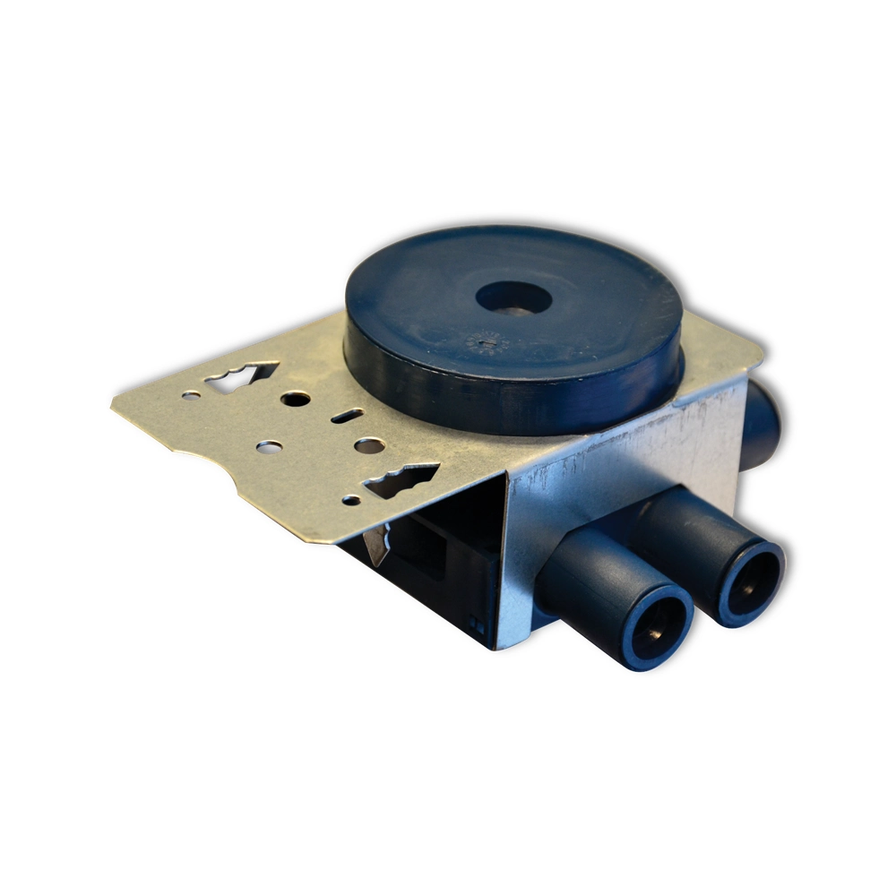 VEGGBOKS 6-LØP M/FESTEBRAKETT H=45mm for 12mm kledning