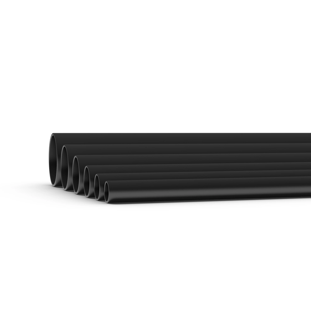 PM FLEX STIVE-RØR UV 40MM SORT 3M PR LENGDE 750N