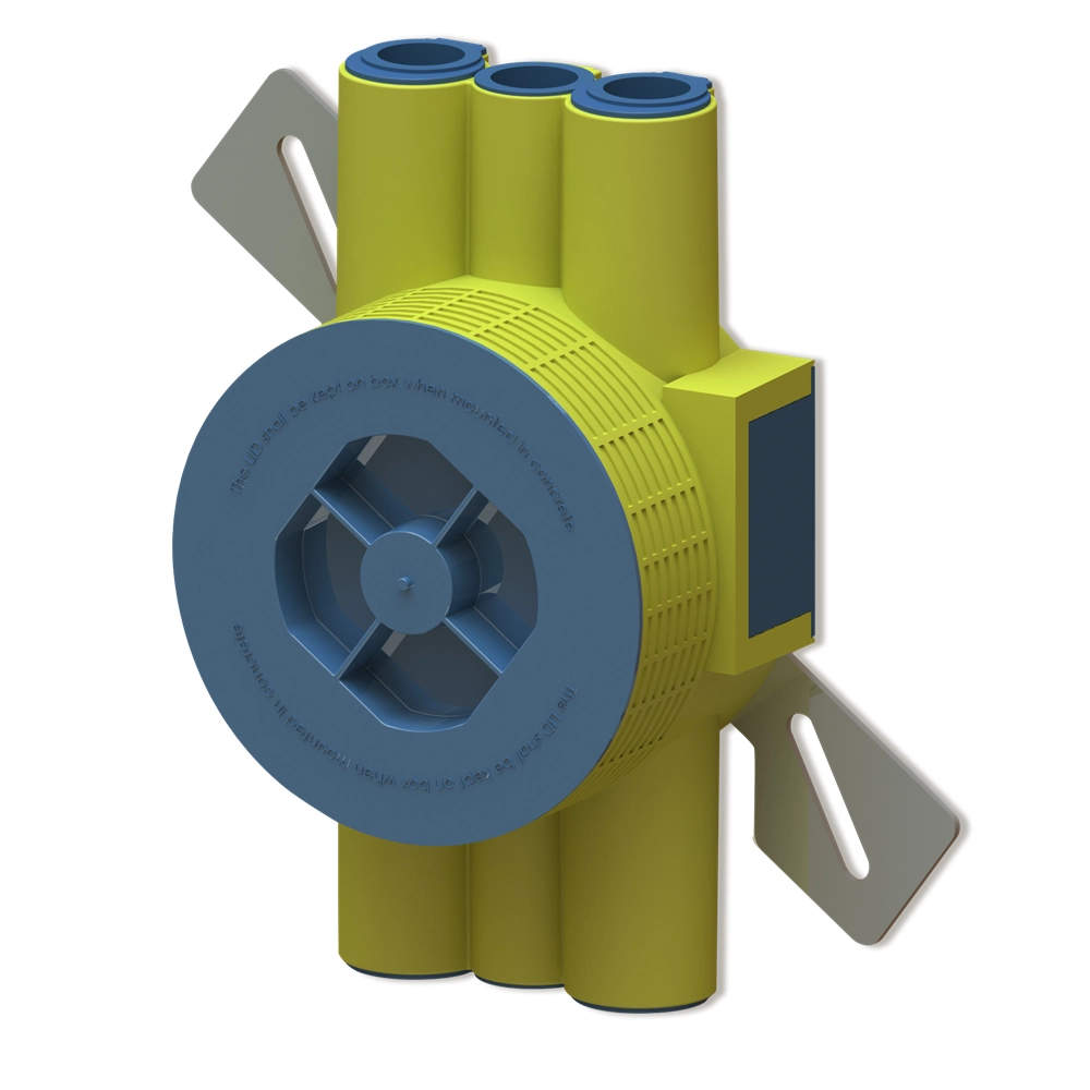 ETBOX TAK 52MM 2x16 + 4x20MM RØR