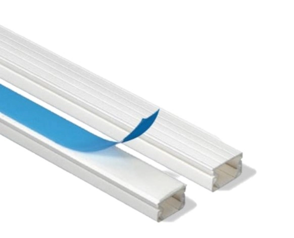 MINIKANAL 40X16MM M. LOKK/TAPE 2M HVIT