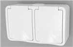 STIKKONTAKT DOBBELT SCHUKO IP5 20961