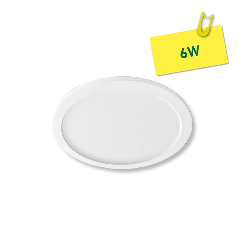 ETLED FLAT 6W HVIT 420LM IP20 Ø=139MM