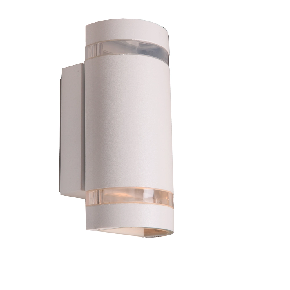 VEGGLAMPE FOCUS OPP/NED HVIT IP44 GU10 MAX 2X50W