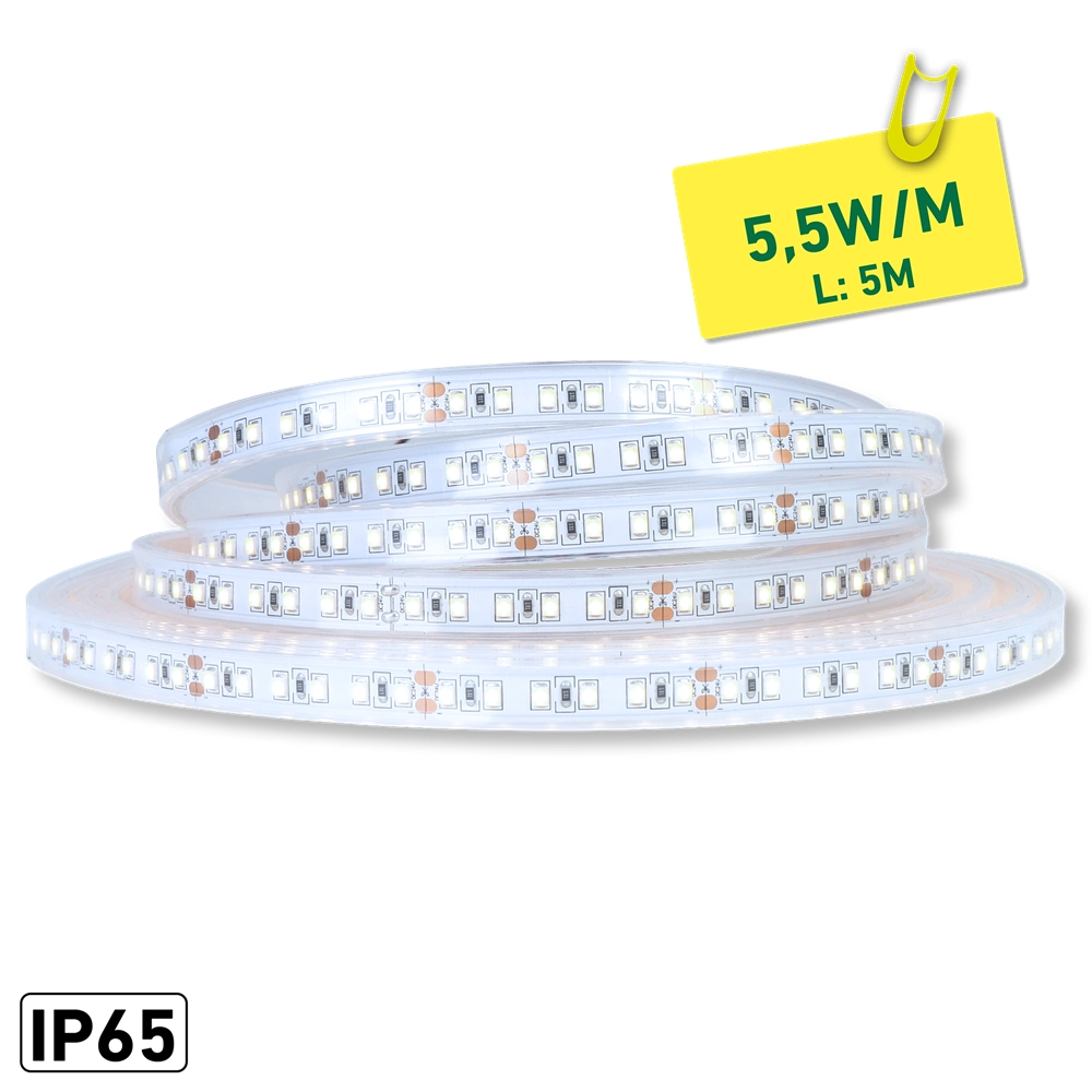 ETLED STRIP 5,2W IP65 3000K 12MM 24V DC 5M CRI 80 500LM/M