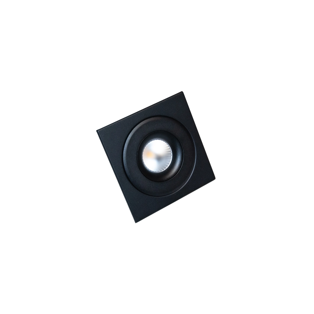 ETLED DECO RAMME 1 HULL SORT FIRKANT TIL ISO/DEEP/360