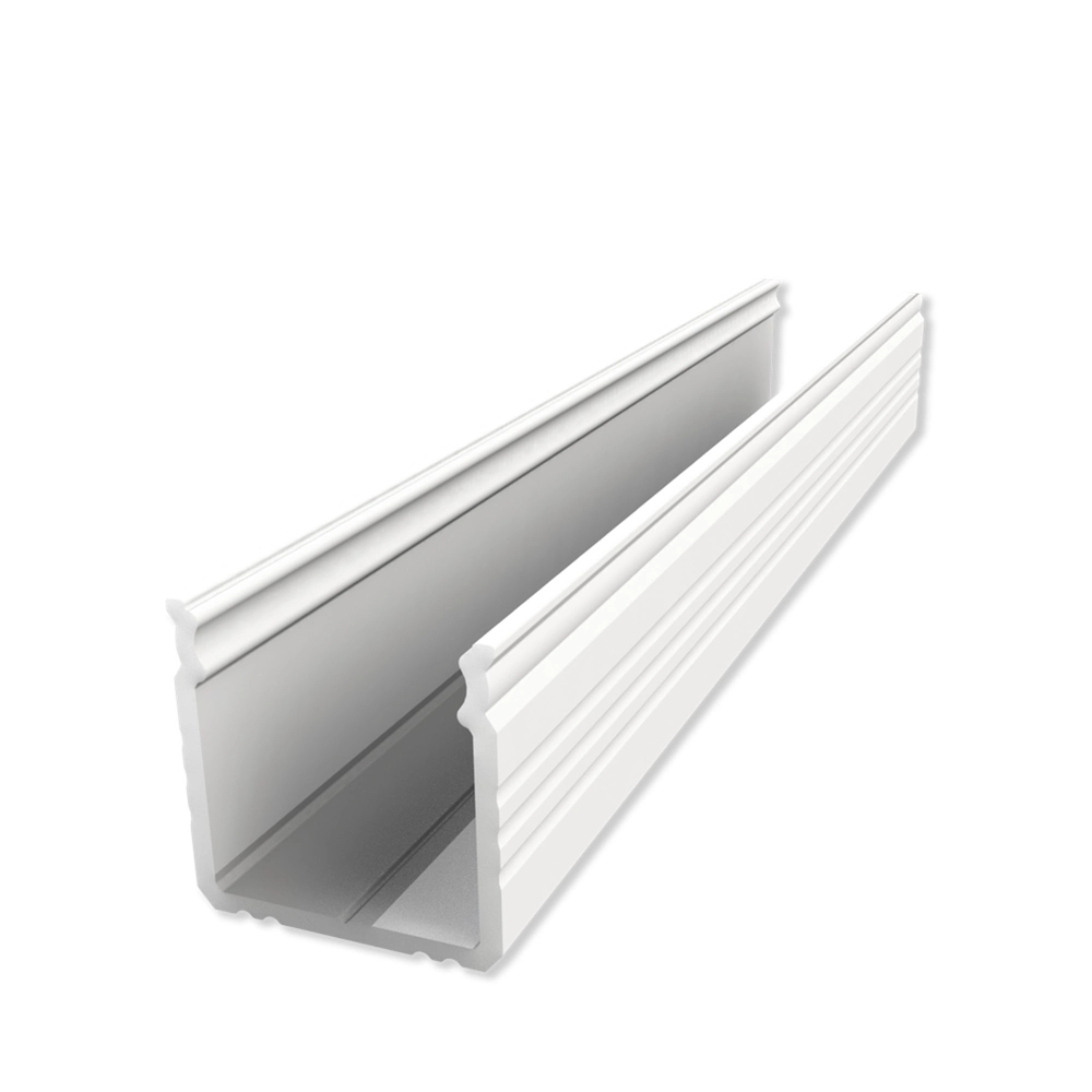 ETLED STRIP PROFIL HØY HVIT PÅVEGG H:16MM L:2020MM