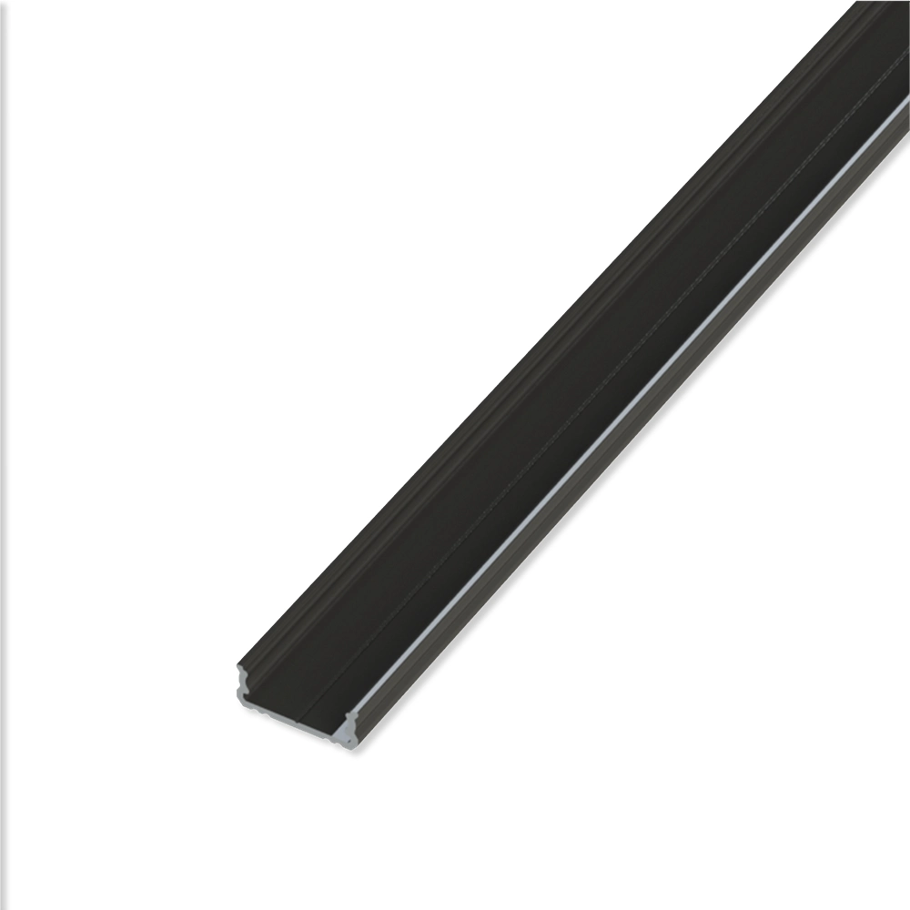 ETLED STRIP PROFIL X.LAV SORT PÅVEGG H:6MM L:2020MM