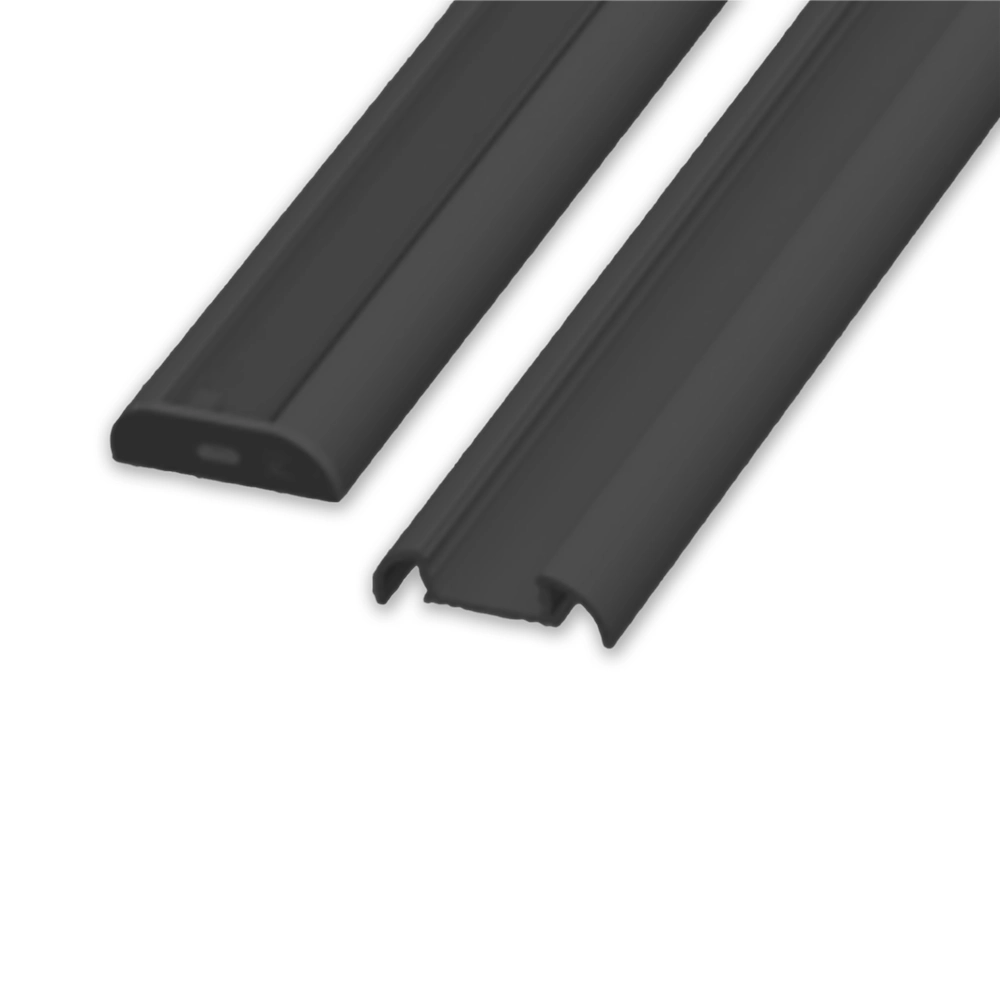 ETLED STRIP PROFIL BUET SORT PÅVEGG H:8.5MM L:2020MM