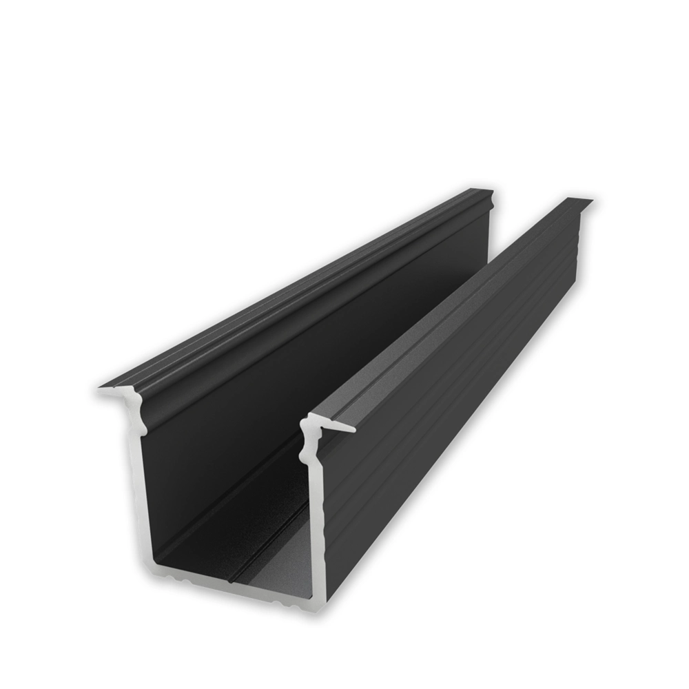 ETLED STRIP PROFIL HØY SORT INNFELT H:15MM L2020MM