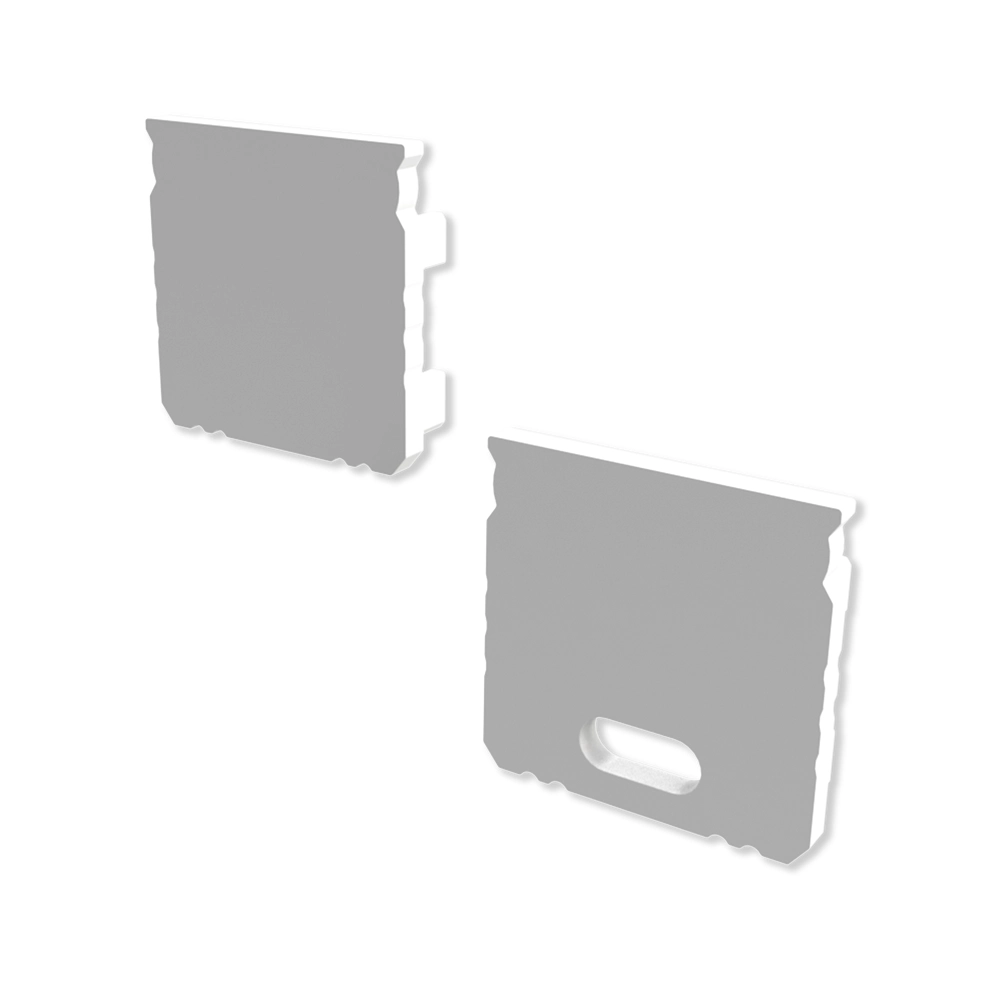 ETLED STRIP ENDEKAPPE H. HVIT 5 M/HULL, 5 U/HULL PC HØY