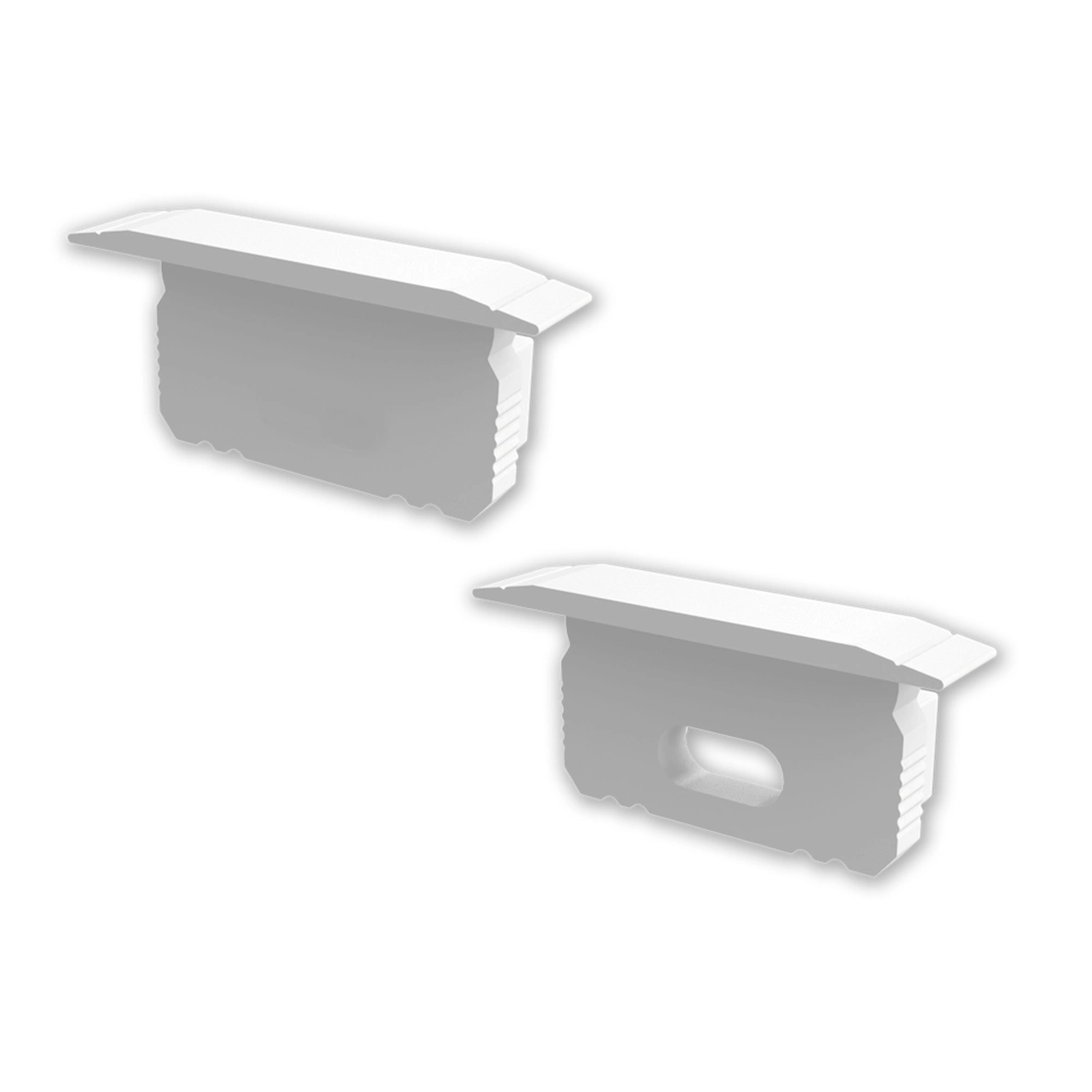 ETLED STRIP ENDEKAPPE LAV HVIT INNFELT 5 M/HULL, 5 U/HULL PC