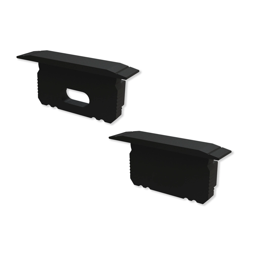 ETLED STRIP ENDEKAPPE LAV SORT INNFELT 5 M/HULL, 5 U/HULL PC