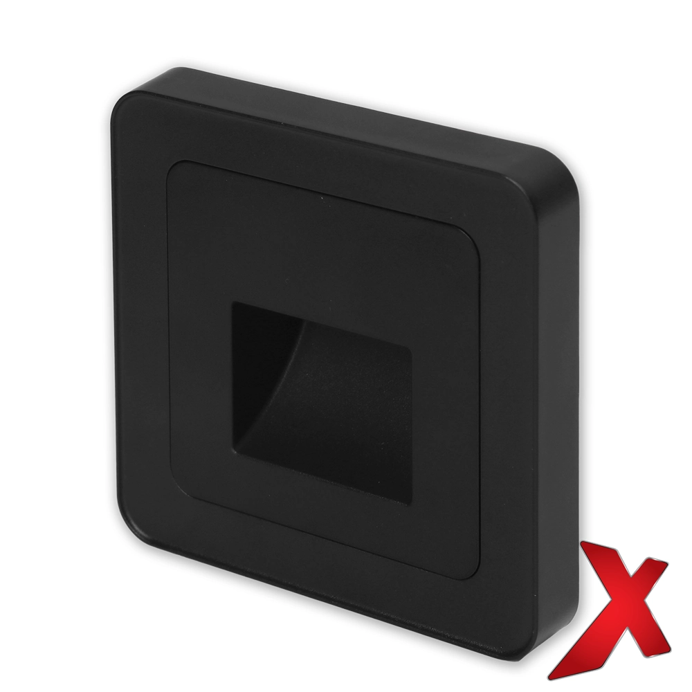 X.ETLED SQUARE 1,1W 2700K SORT DOWNLIGHT FOR VEGG