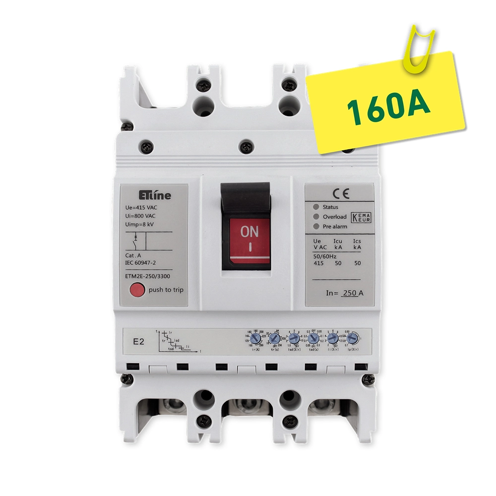 ETLINE EFF.BRYTER 3P 250/160A ELEKTRONISK 50KA ETM2E