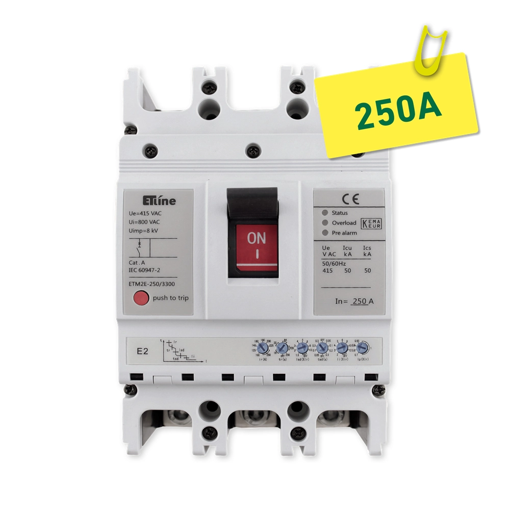 ETLINE EFF.BRYTER 3P 250/250A ELEKTRONISK 50KA ETM2E