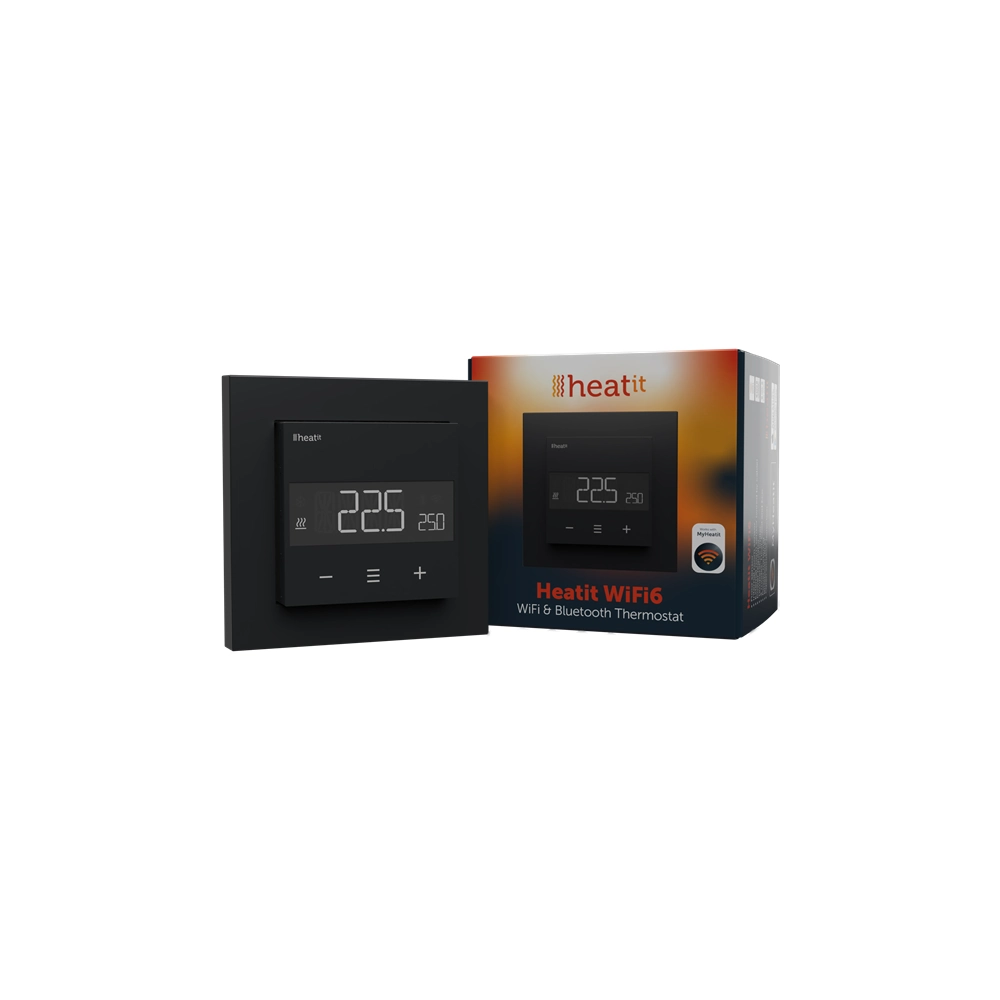 Heatit WiFi6 Sort Thermostat 3 5430543