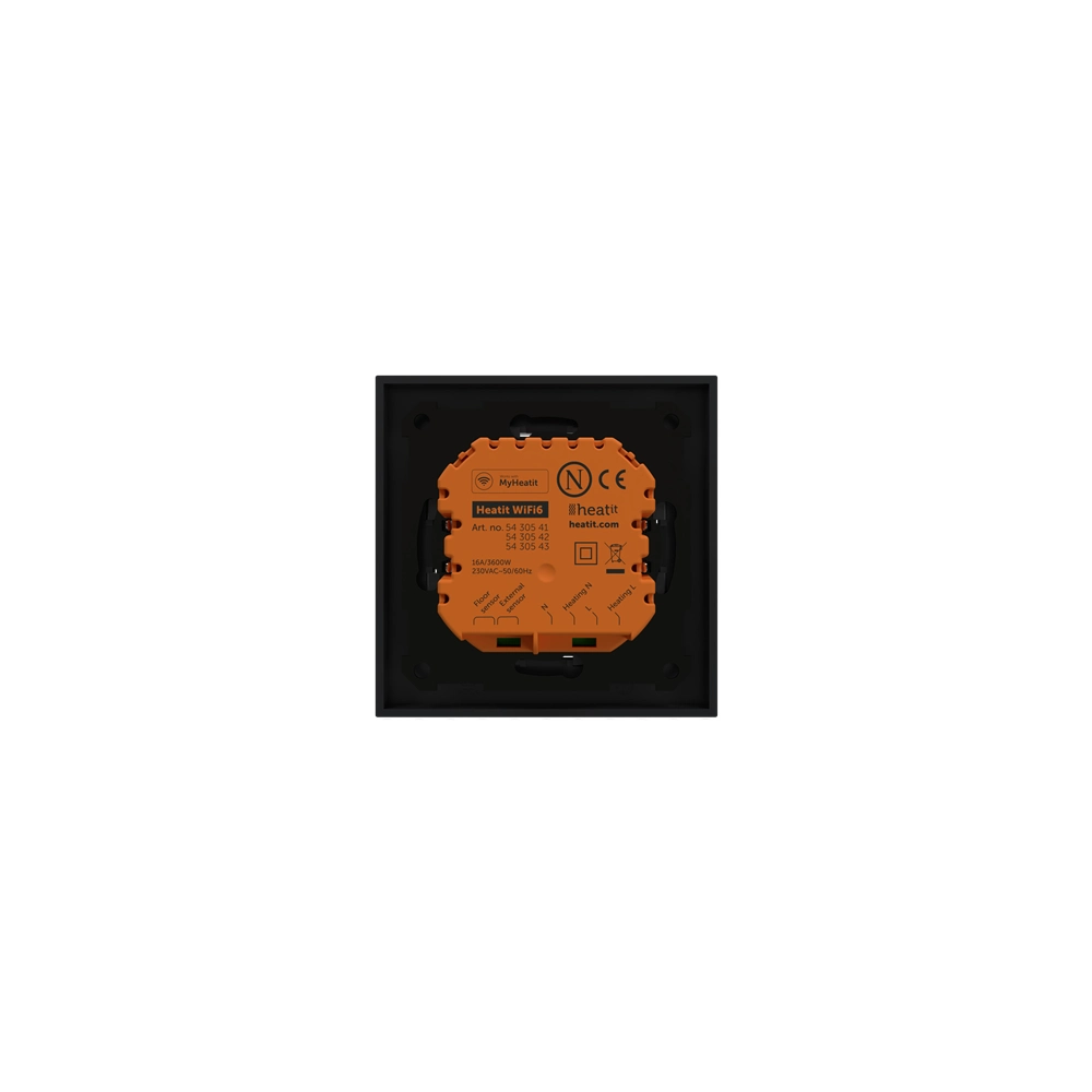 Heatit WiFi6 Sort Thermostat 3 5430543