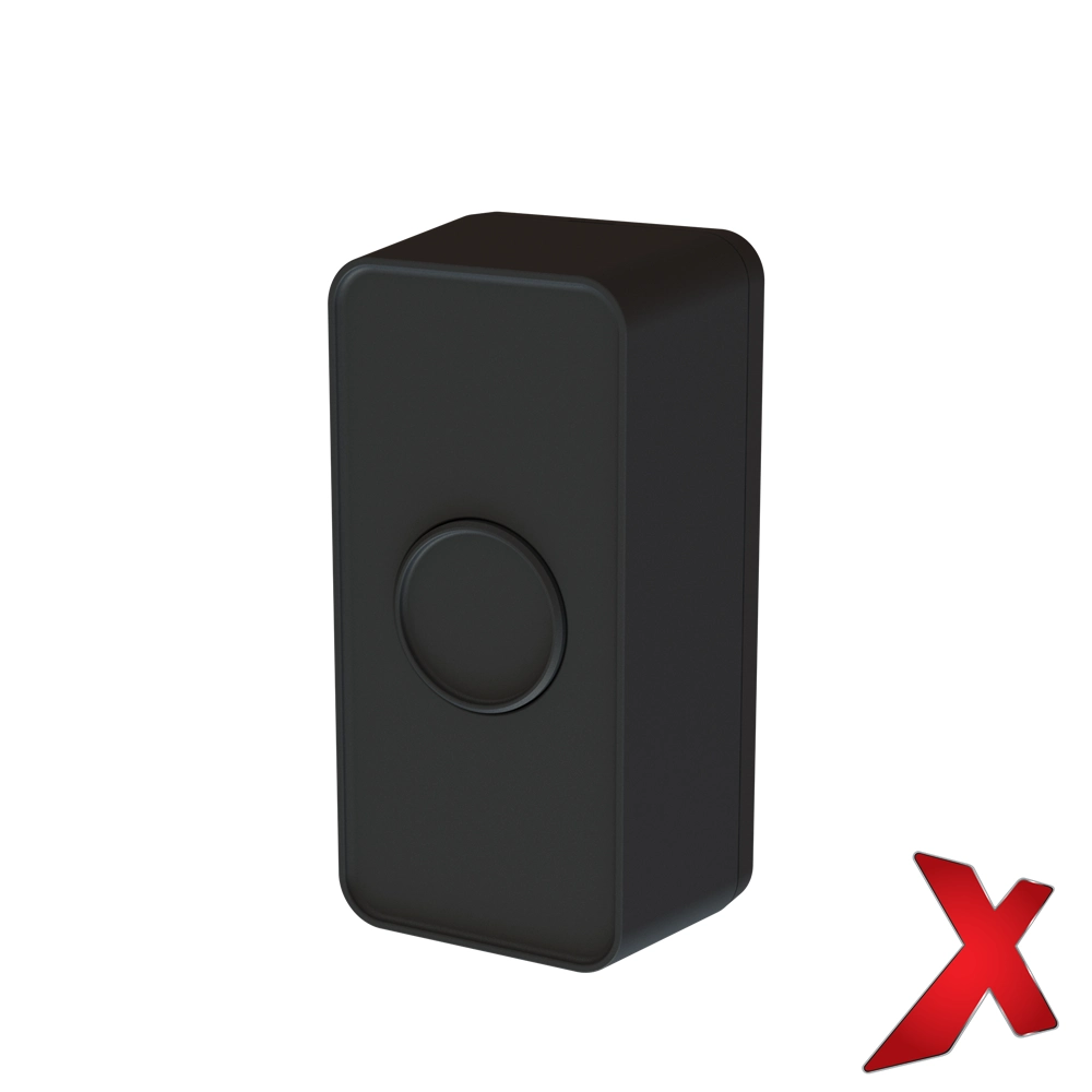 X.RINGEKNAPP SORT IP44 8-250V