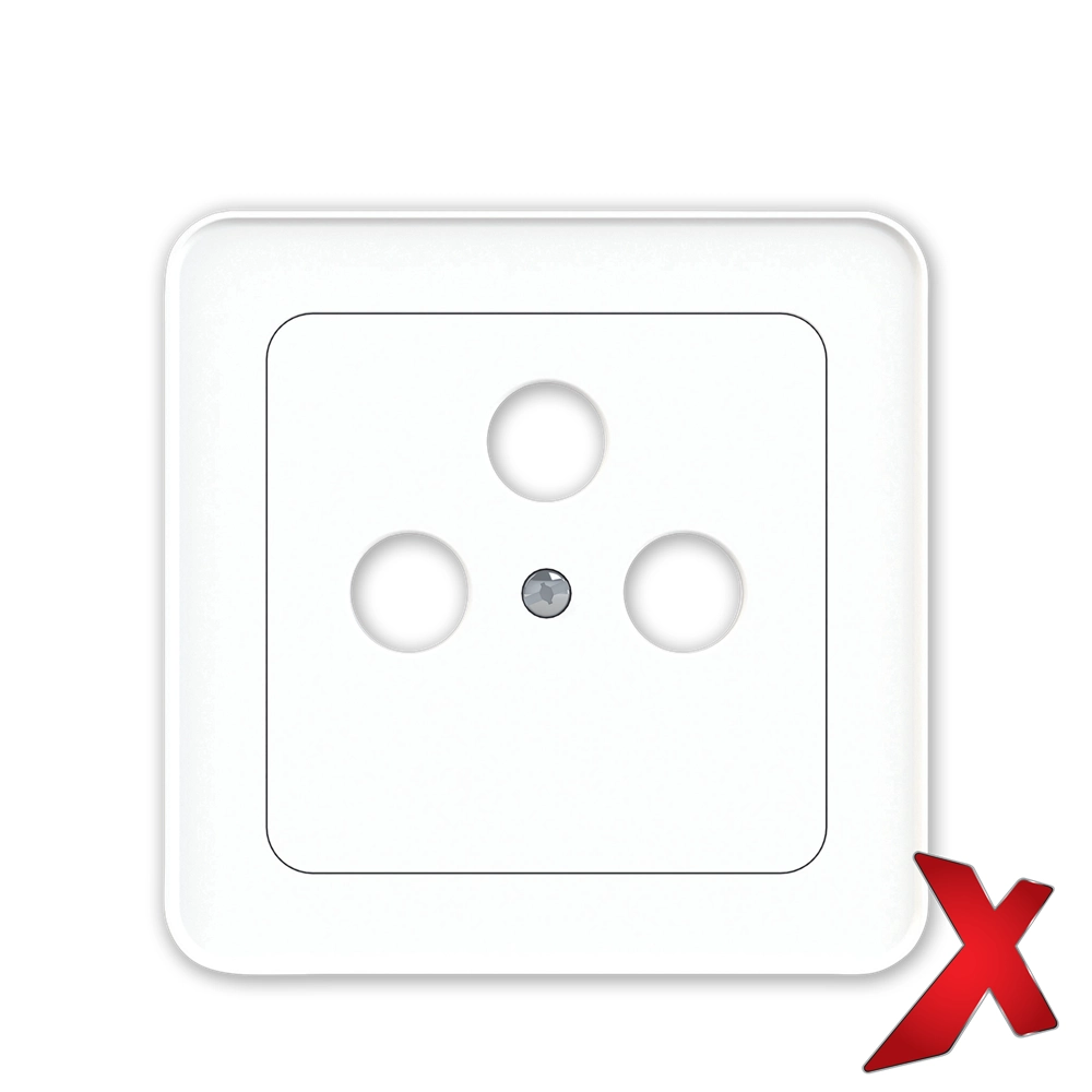 X.ANTENNE DEKSEL INNF HVIT RADIO/TV/SATELLITT