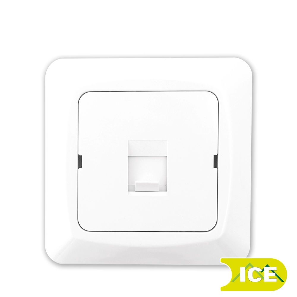 DATA DEKSEL 1xRJ45 RETT SCALA ICE SORT BAKSTYKKE