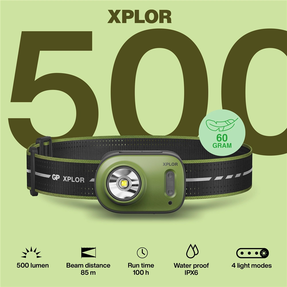 HODELYKT OPPLADBAR 500LM PHR17